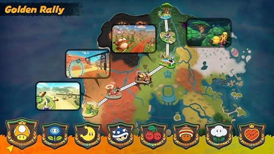 A race screen for Mario Kart World