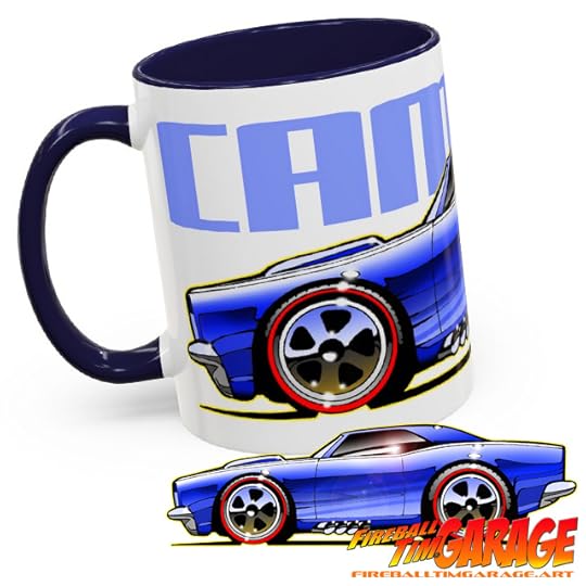 Chevrolet Camaro Automotive Pop Culture Art by Fireball Tim Garage