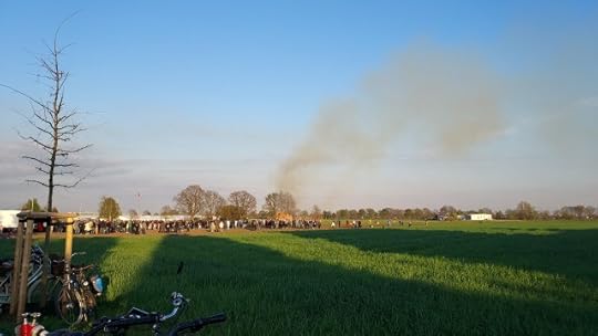 Easter fire seen from a distance