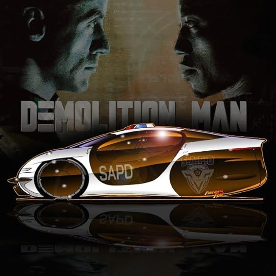 Demolition Man Automotive Pop Culture Art by Fireball Tim Garage