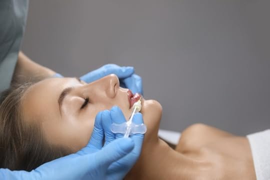 woman getting hyaluronic acid filler