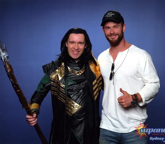 Convention pic of Loki and Thor