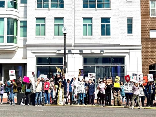 Tesla Takedown protest in Georgetown