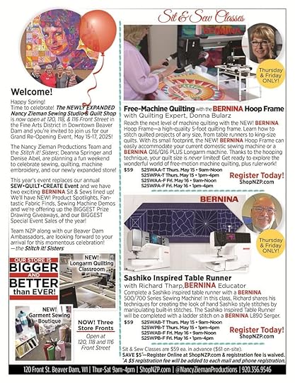 2025 Grand Re Opening Event The Nancy Zieman Sewing Studio Quilt Shop in Downtown Beaver Dam WI 04 23 PG2