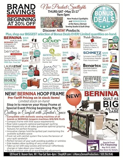 2025 Grand Re Opening Event The Nancy Zieman Sewing Studio Quilt Shop in Downtown Beaver Dam WI 04 23 PG3