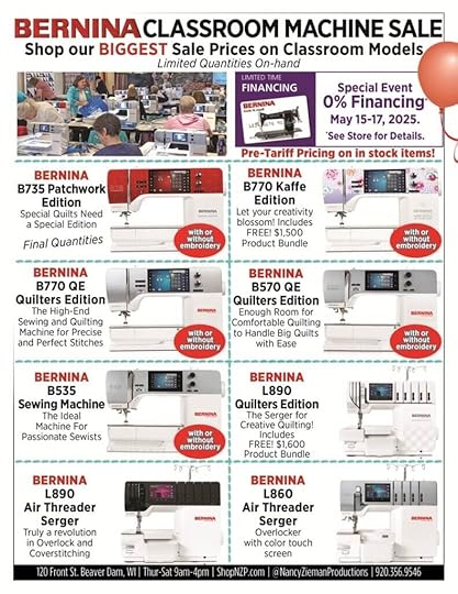 2025 Grand Re Opening Event The Nancy Zieman Sewing Studio Quilt Shop in Downtown Beaver Dam WI 04 23 PG4