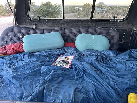 exped camp pillows on top of exped megasleep
