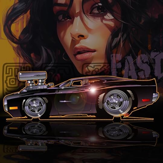 Fast and Furious Automotive Pop Culture Movie Car Art by Fireball Tim Garage