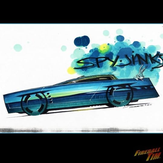 Automotive Pop Culture Movie Car Art by Fireball Tim Garage