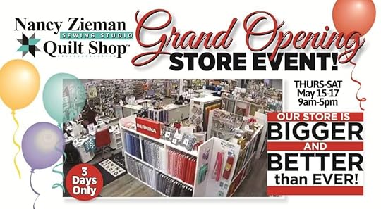 2025 Grand Re-Opening Event at The Nancy Zieman Sewing Studio & Quilt Shop in Downtown Beaver Dam WI