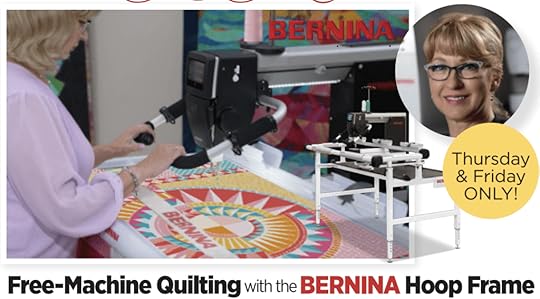 Free-Motion Machine Quilting with the BERNINA Hoop Frame Sewing Workshop with Donna Bularz at The Nancy Zieman Sewing Studio May 15-16, 2025