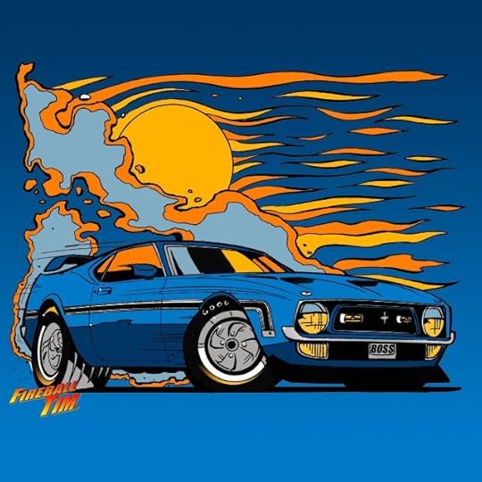 fireball tim mustang art