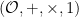 {({\mathcal O}, +, \times, 1)}