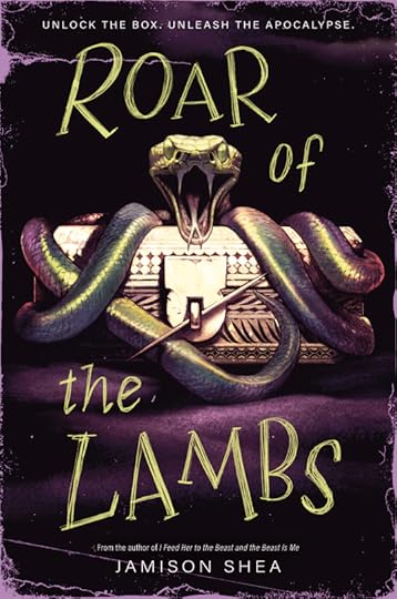 A box wrapped with a snake - cover image of Roar of the Lambs. Unlock the box. Unleash the apocalypse.