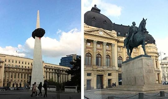 Photos I took from the car as I'd arrived in Bucharest