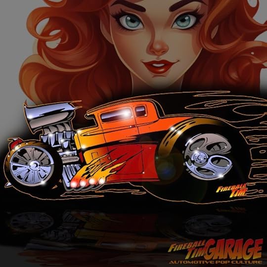 Automotive Pop Culture Movie Car Art by Fireball Tim Garage