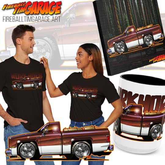 GMC Automotive Pop Culture Movie Car Art by Fireball Tim Garage