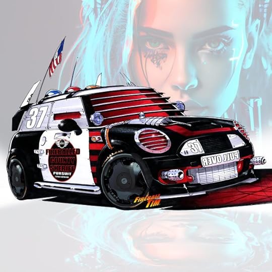 Automotive Pop Culture Movie Car Art by Fireball Tim Garage