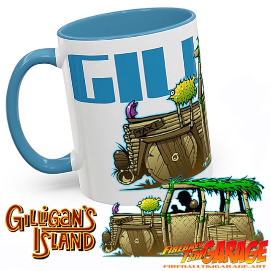 Gilligans Island Mug Automotive Pop Culture Movie Car Art by Fireball Tim Garage