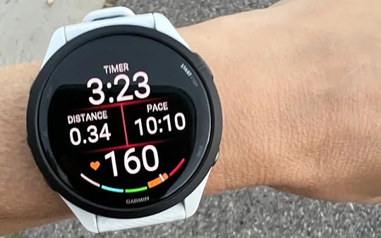 running with a high heart rate