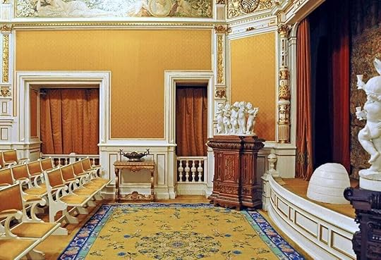 Pele Castle Romania even has its own 60-seat theatre that features Louis XIV French classicism style