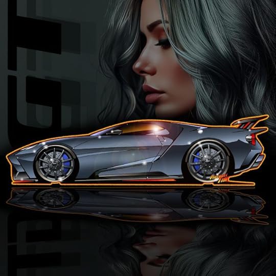Ford GT Automotive Pop Culture Movie Car Art by Fireball Tim Garage