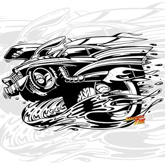 Automotive Pop Culture Movie Car Art by Fireball Tim Garage