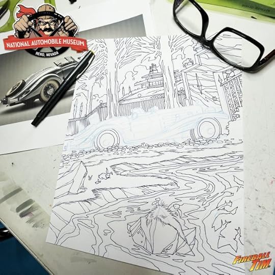 National Automobile Museum Art by Fireball Tim