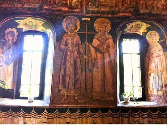 Inside, the church contains fabulous original frescoes from the 17th century 