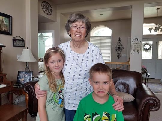 Grandma with the author's two children