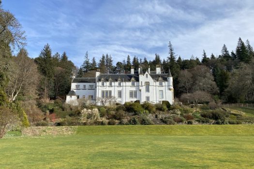 Inherit a castle - the house at Logie Estate - cherry blossom post