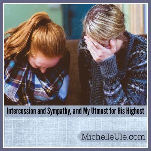 Two women praying together