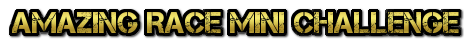 Amazing Race Mini Challenge