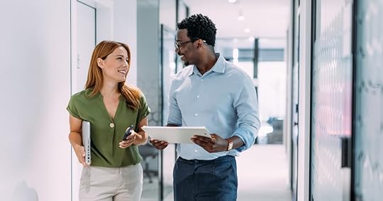 A seller shares the value of his offerings to a buyer.
