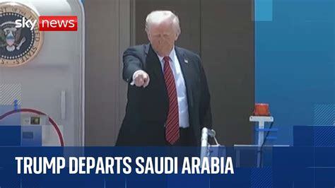 Donald Trump departs Saudi Arabia on Air Force One - World News