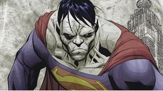 The twisted Superman clone Bizarro from the pages of DC Comics.