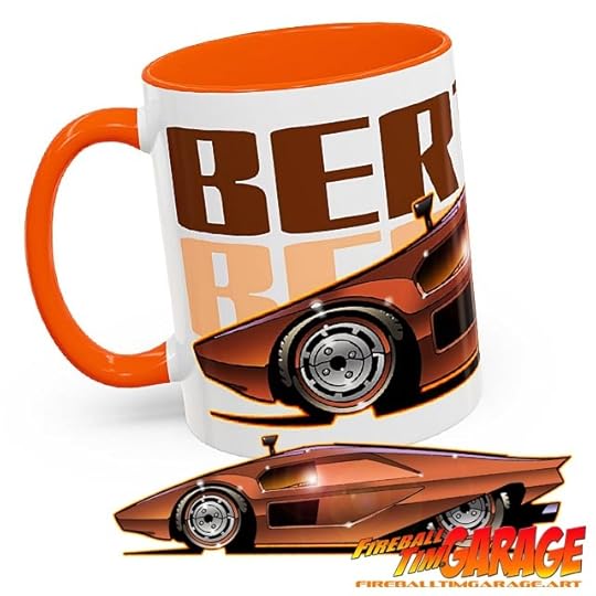 Bertone Lancia Stratos Automotive Pop Culture Movie and TV Car Art by Fireball Tim Garage