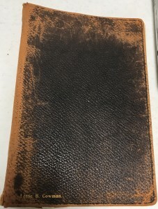 Lettie Cowman's worn hymnal