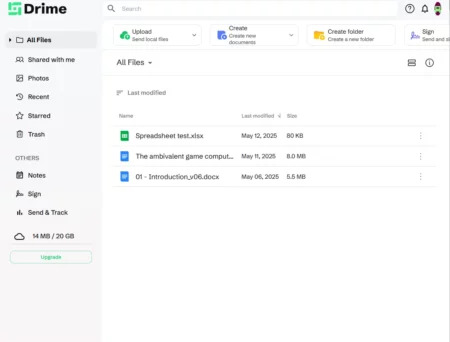 Drime file manager