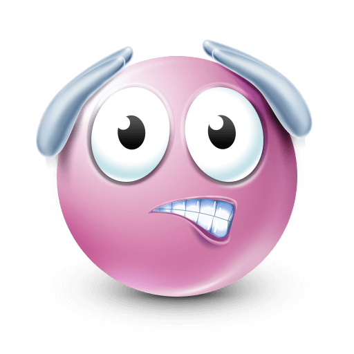 Instant Regret with Hands on Head Blue Emoji