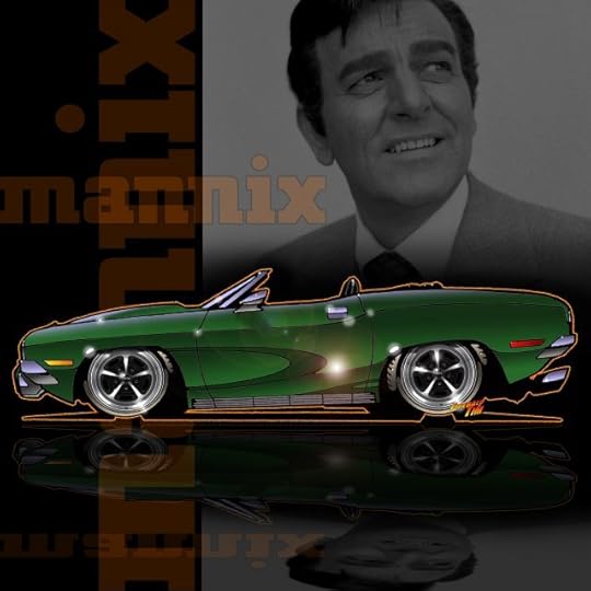Mannix Automotive Pop Culture Movie and TV Car Art by Fireball Tim Garage