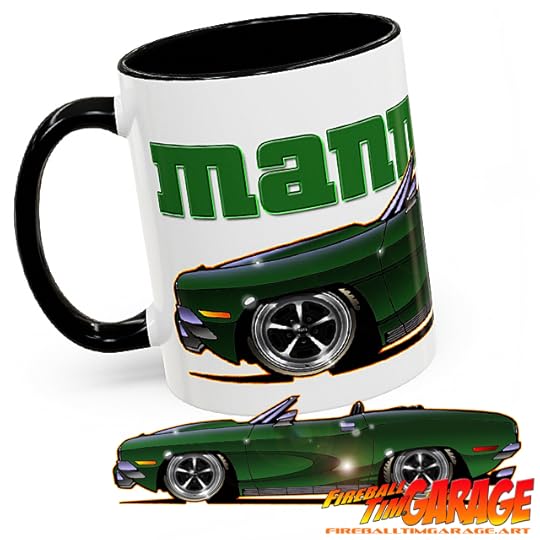 Mannix Automotive Pop Culture Movie and TV Car Art by Fireball Tim Garage