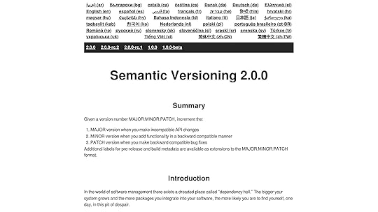 Semantic Versioning