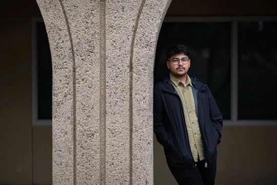 Josue Navarrete at the Cal State San Marcos campus on May 6, 2025. (Adriana Heldiz - CalMatters)