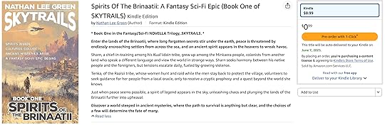 Screenshot: Spirits Of The Brinaatii available for pre-order on Amazon.com
