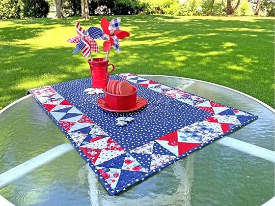 Patriotic Quarter-Square Triangles Table Runner Bundle Box Available at Nancy Zieman Productions at ShopNZP.com