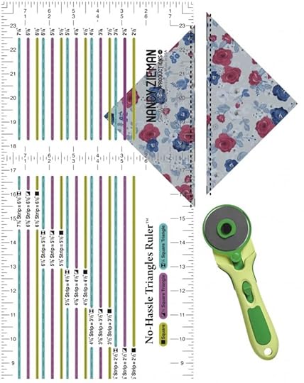NEW! Stitch it! Sisters Patriotic Quarter-Square Triangles Table Runner available at Nancy Zieman Productions at ShopNZP.com