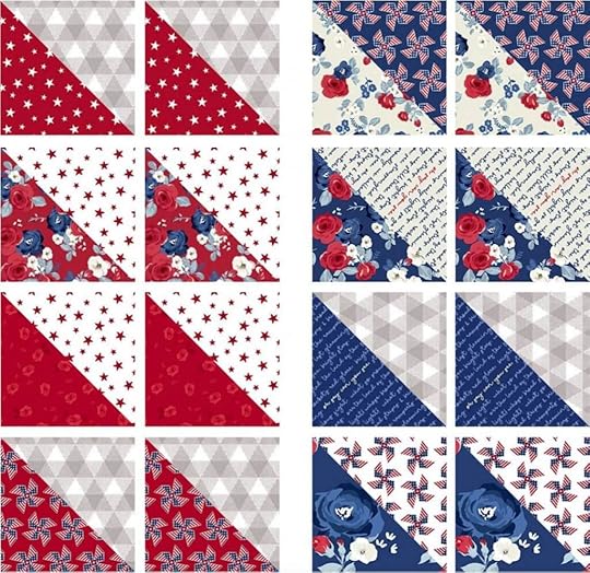NEW! Stitch it! Sisters Patriotic Quarter-Square Triangles Table Runner available at Nancy Zieman Productions at ShopNZP.com
