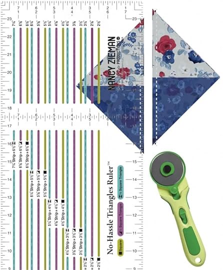 NEW! Stitch it! Sisters Patriotic Quarter-Square Triangles Table Runner available at Nancy Zieman Productions at ShopNZP.com