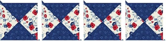 NEW! Stitch it! Sisters Patriotic Quarter-Square Triangles Table Runner available at Nancy Zieman Productions at ShopNZP.com